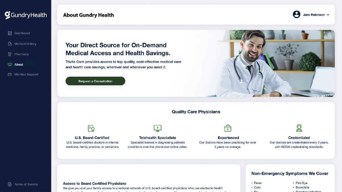 Gundry Health Gundry Health Dashboard About