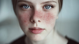 young girl has lupus